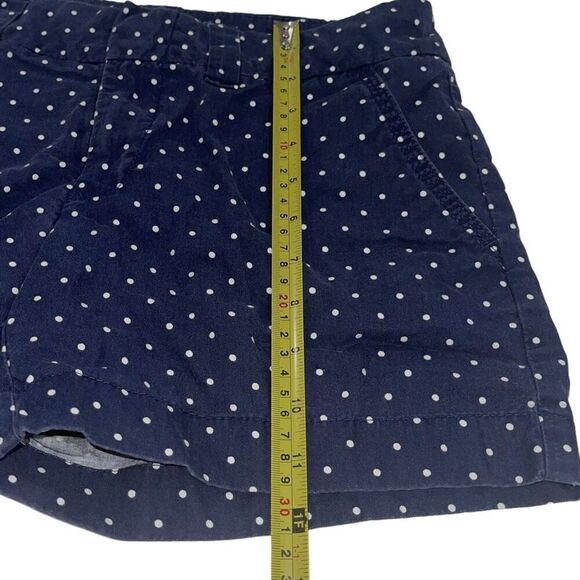 Tommy Hilfiger Navy White Polka Dot Chino Shorts - Size 2 - Picture 4 of 10